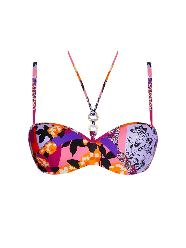 Lise Charmel Swimwear - Magie Sakura Cropped Bustier Sakura Solaire