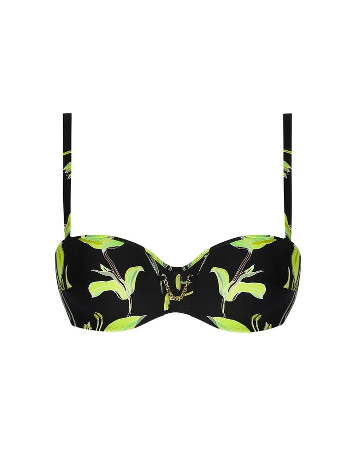 Lise Charmel Swimwear - Fleurs De Nuit Cropped Bustier Nuit Luciole