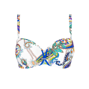 Lise Charmel Swimwear - Odyssee Cashmer Cropped Bustier Bikini Bleu Cashmer