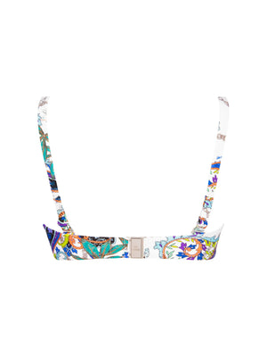 Lise Charmel Swimwear - Odyssee Cashmer Cropped Bustier Bikini Bleu Cashmer
