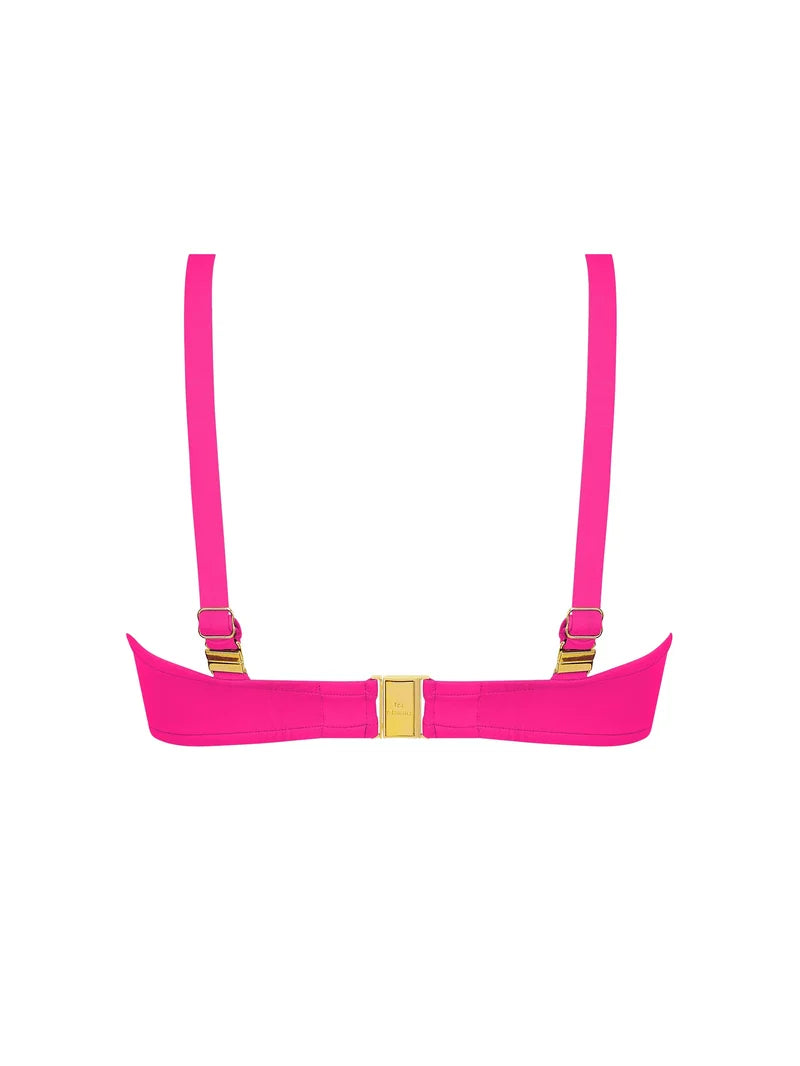 Lise Charmel Swimwear - Grace Infinie Wireless Padded Triangle Bikini Tresses Fuschia