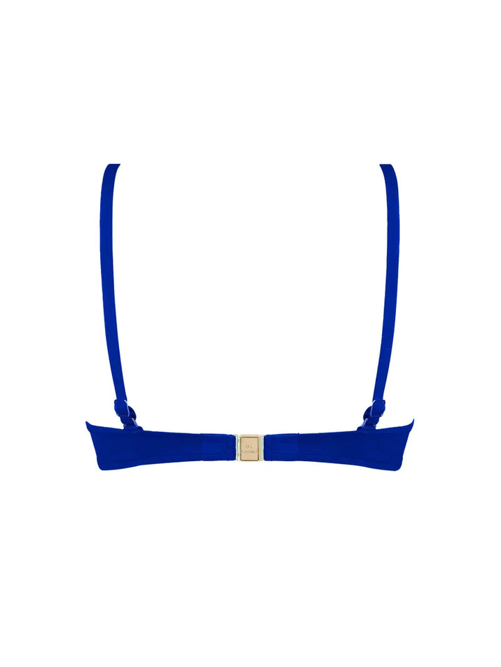Lise Charmel Swimwear - Grace Infinie Padded Plunge Bikini Top Bleu Infini