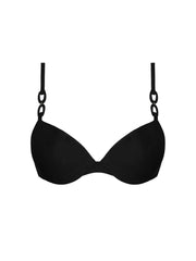 Lise Charmel Swimwear - Grace Infinie Padded Plunge Bikini Top Noir