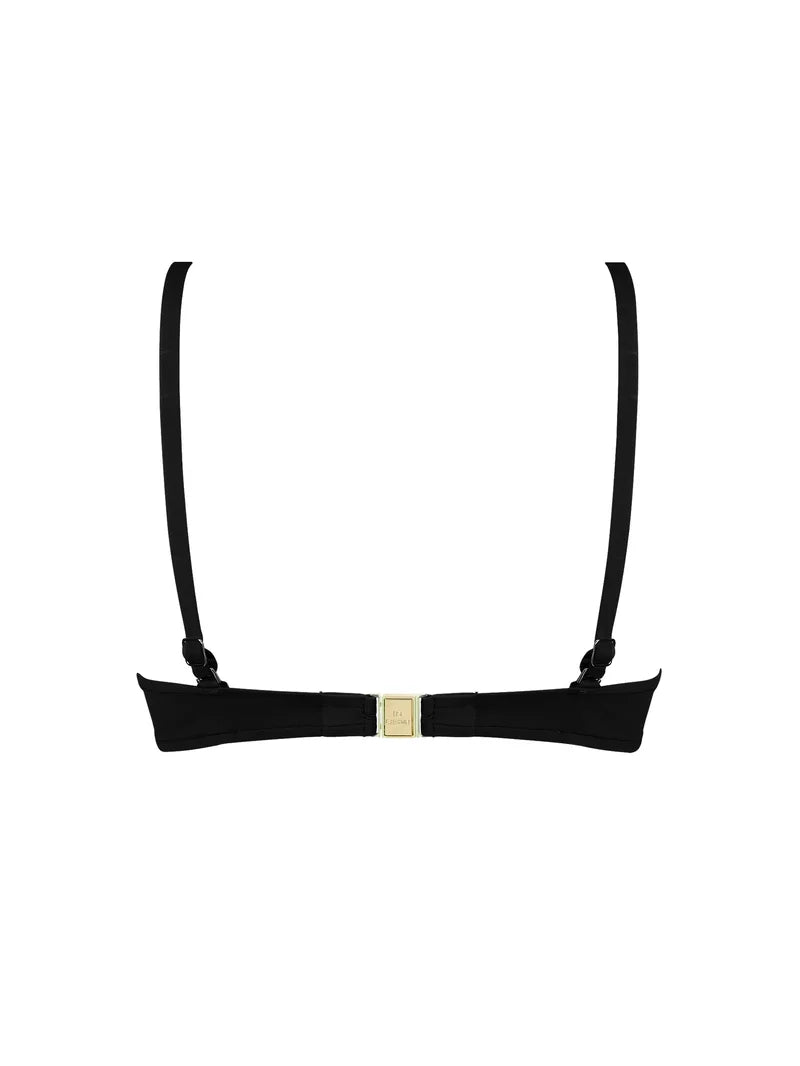 Lise Charmel Swimwear - Grace Infinie Padded Plunge Bikini Top Noir