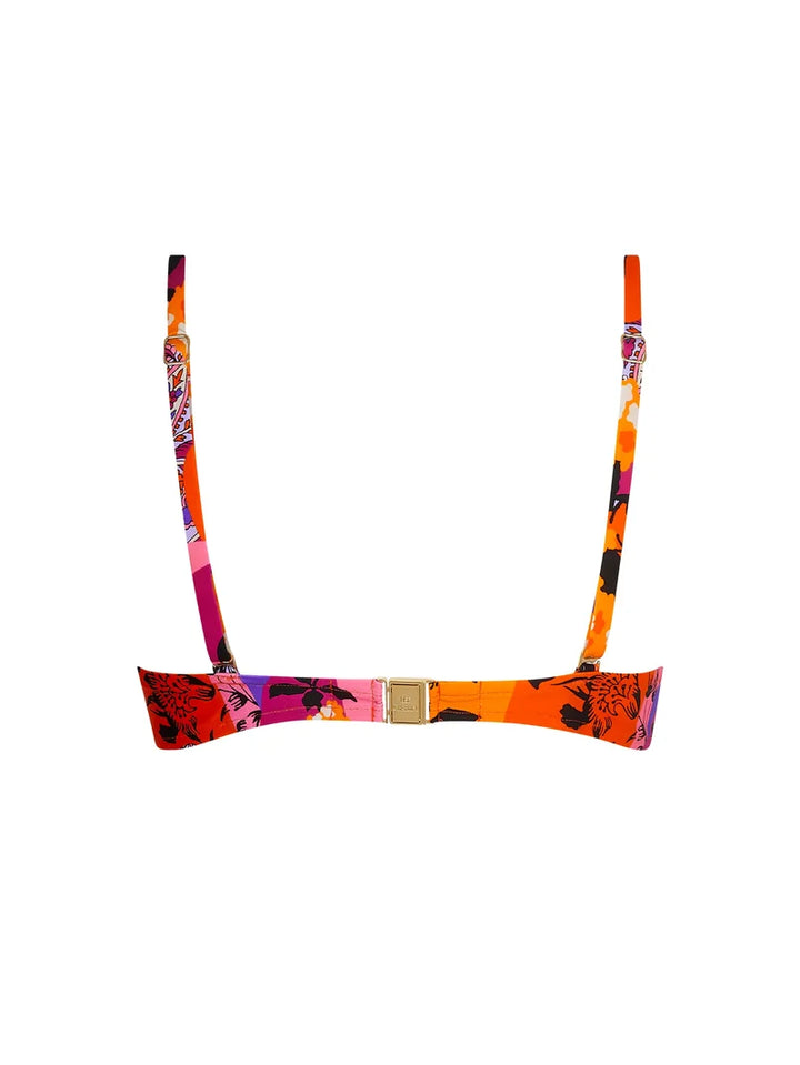 Lise Charmel Swimwear - Magie Sakura Padded Plunge Bikini Top Sakura Solaire