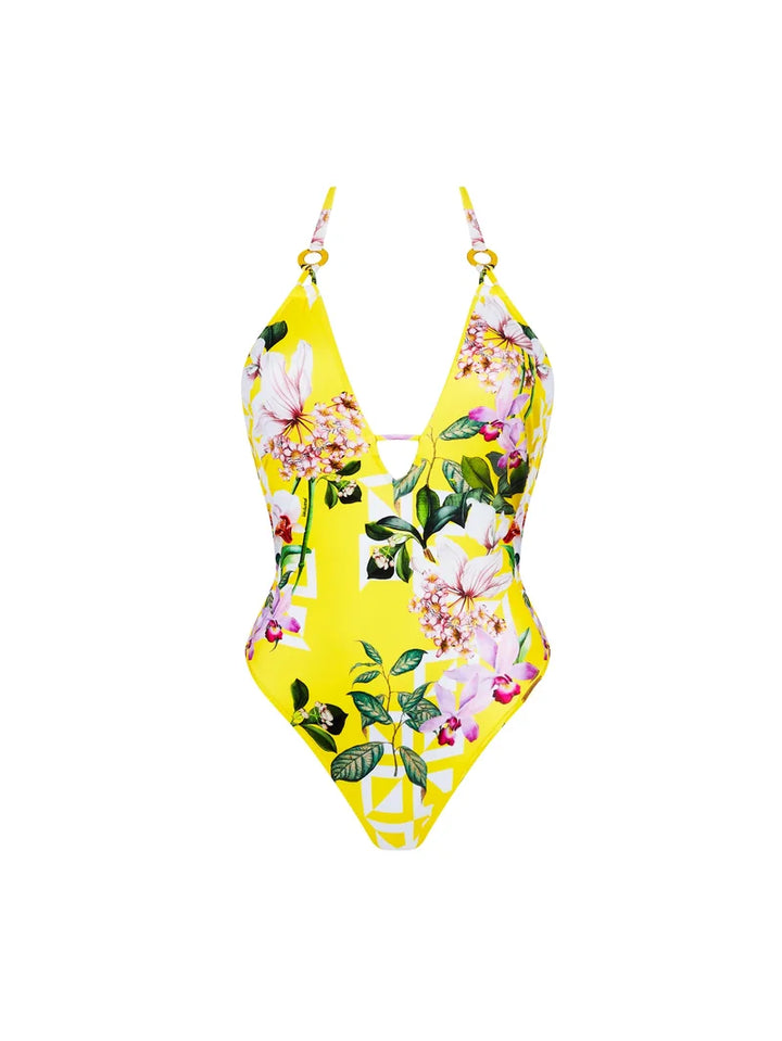 Lise Charmel Swimwear - Jardin Delice Wireless Seduction Halter Swimsuit Soleil Delice