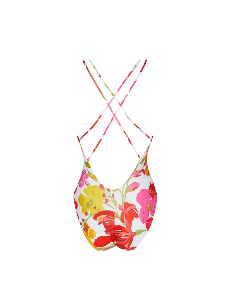 Lise Charmel Swimwear - Envolee Florale Wireless Seduction Halter Swimsuit Bouquet Floral