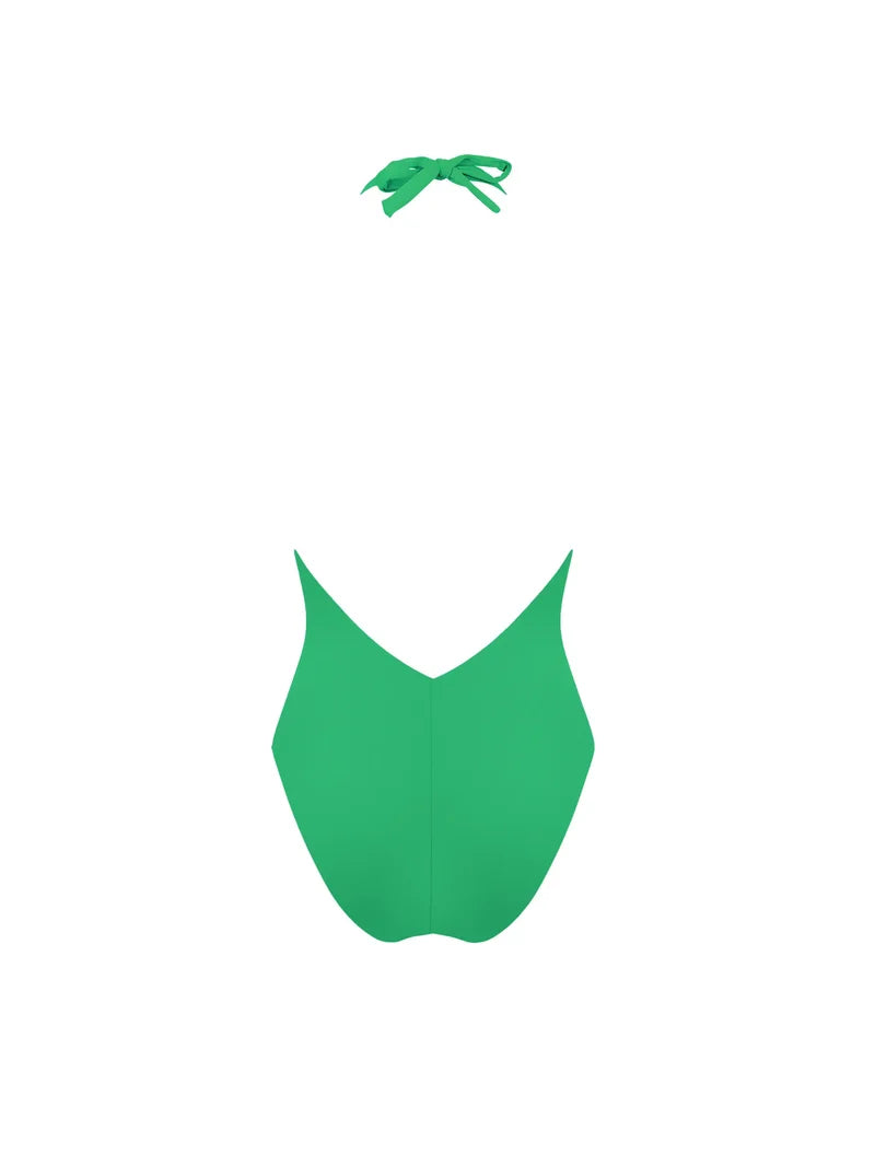 Lise Charmel Swimwear - Grace Infini Plunging Back Swimsuit Emeraude Infini