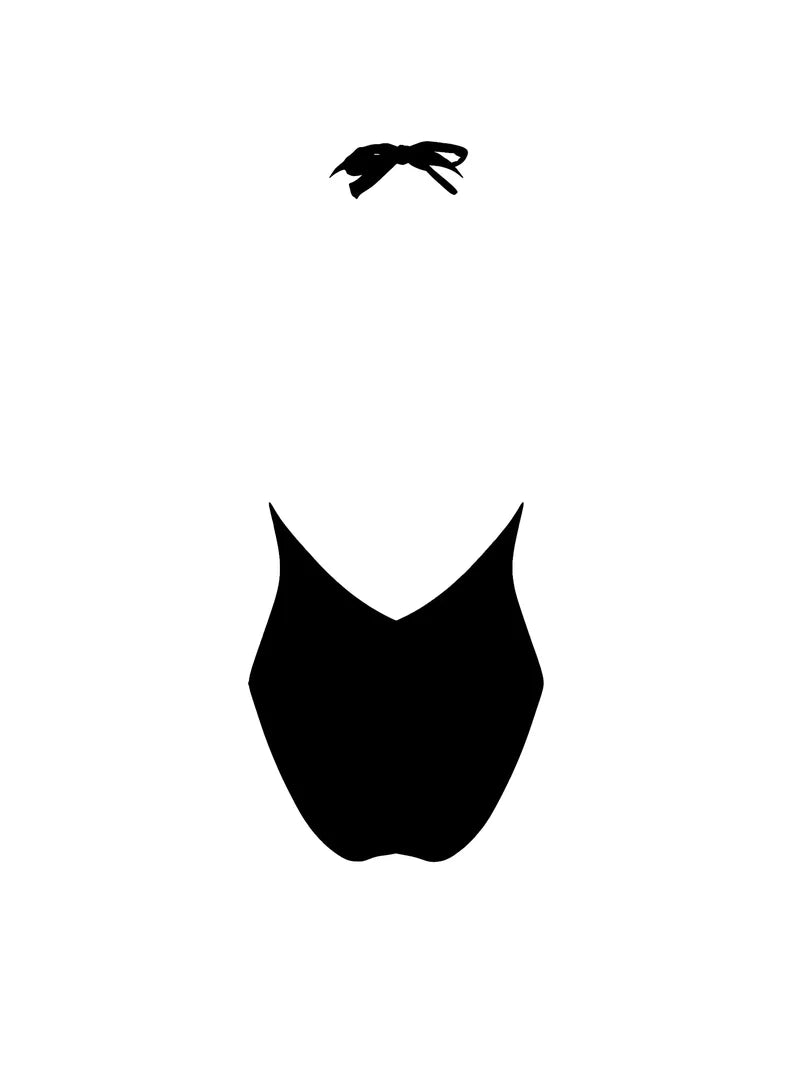 Lise Charmel Swimwear - Grace Infini Plunging Back Swimsuit Noir