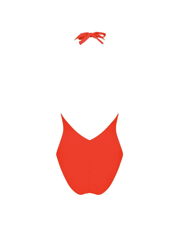 Lise Charmel Swimwear - Grace Infinie Plunging Back Swimsuit Orange Infini