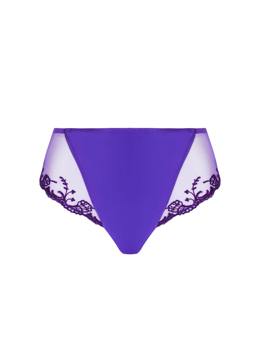 Lise Charmel - Slip a vita alta Splendeur Soie Ocean Bleu