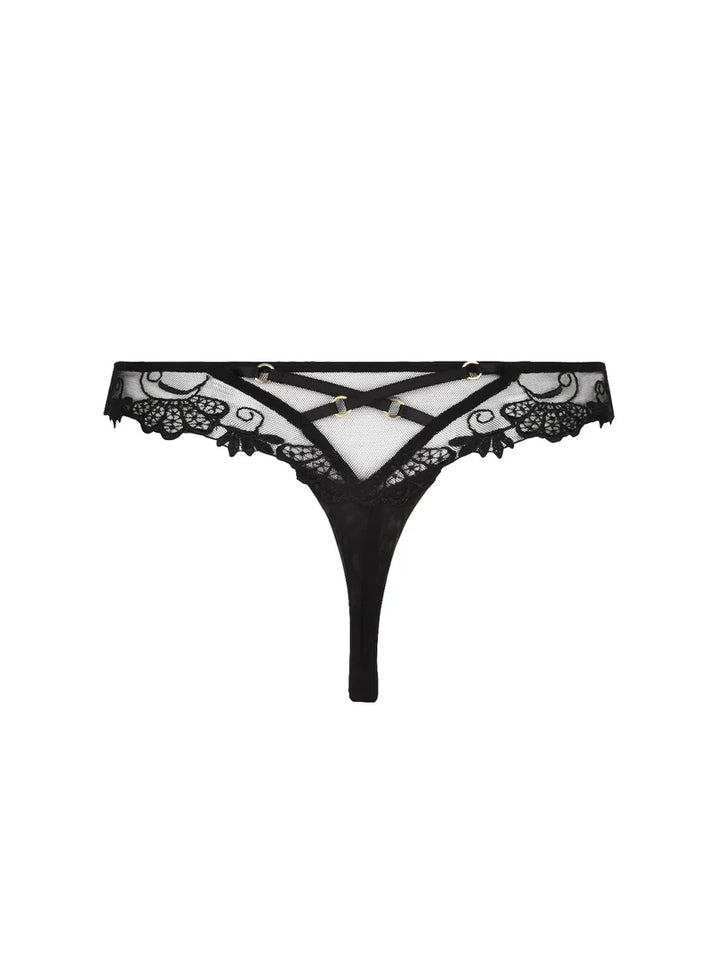 Lise Charmel - Dressing Floral Sexy Thong Plus Noir