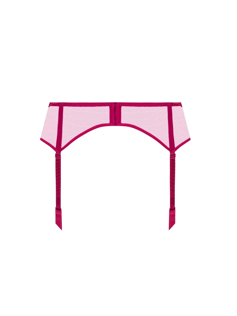 Lise Charmel - Splendeur Soie Covering Suspender Belt Splendeur Carmin