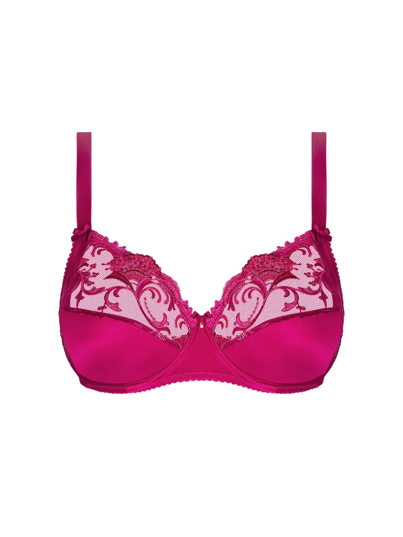 Lise Charmel - Splendeur Soie 3 Parts Full Cup Bra Splendeur Carmin