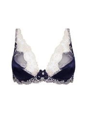 Lise Charmel - Sujetador push-up Splendeur Soie Glam Marino