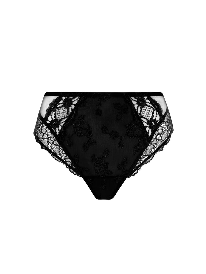 Lise Charmel - Sublime En Dentelle Slip mit hoher Taille Schwarz