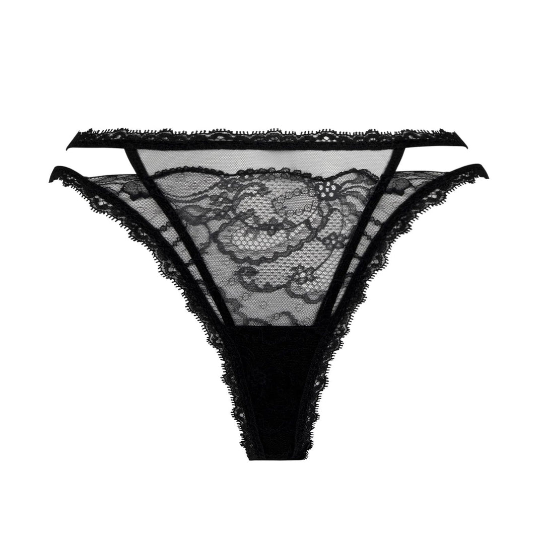 Lise Charmel - Feerie Couture Sexy Thong Noir Thong Lise Charmel 