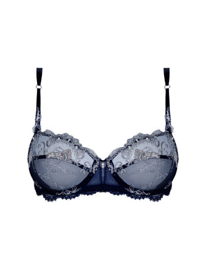 Lise Charmel - Deesse En Glam Half Cup Bra Marine Argent
