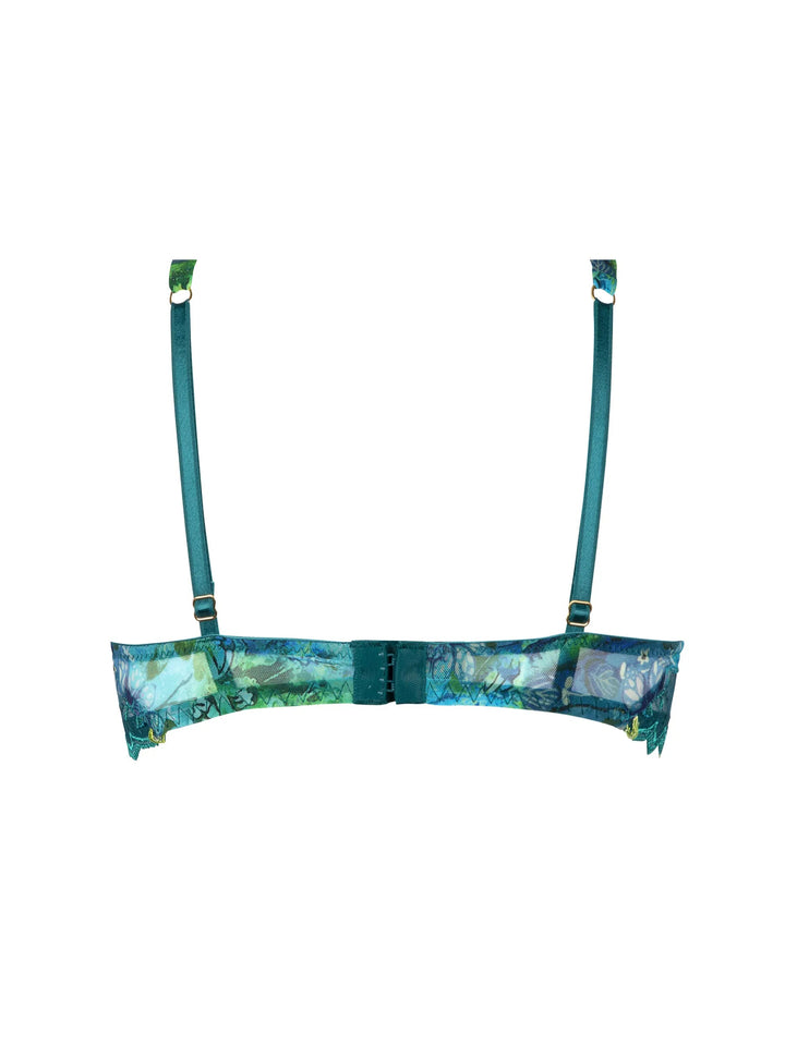 Lise Charmel - Grace Aquatique Half Cup Bra Floral Aqua