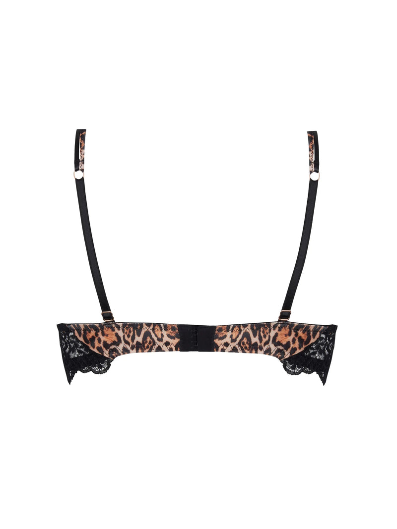 Lise Charmel - Fauve Amour Half Cup Plunge Bra Ambre Panthere