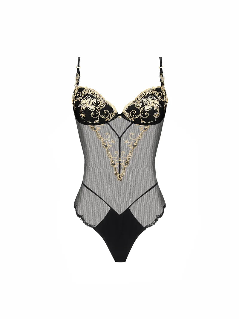 Lise Charmel - Deesse En Glam Thong Bodysuit With Contour Or Glamour