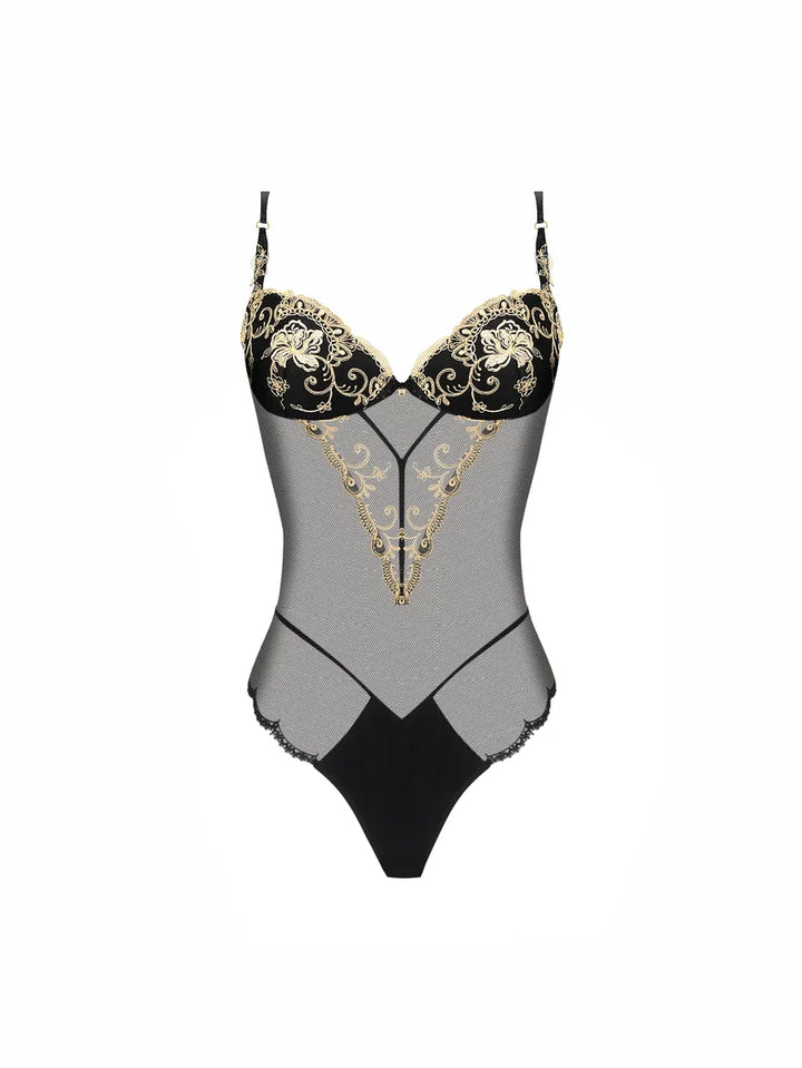 Lise Charmel - Deesse En Glam Thong Bodysuit With Contour Or Glamour