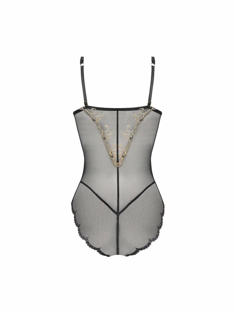 Lise Charmel - Deesse En Glam Thong Bodysuit With Contour Or Glamour