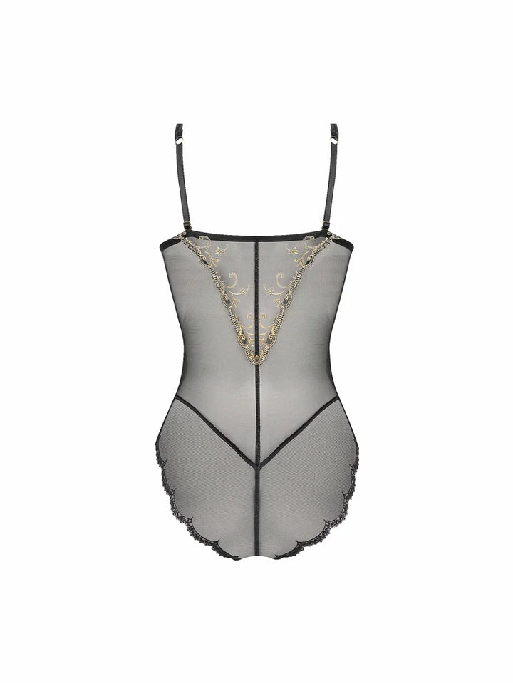 Lise Charmel - Deesse En Glam Thong Bodysuit With Contour Or Glamour