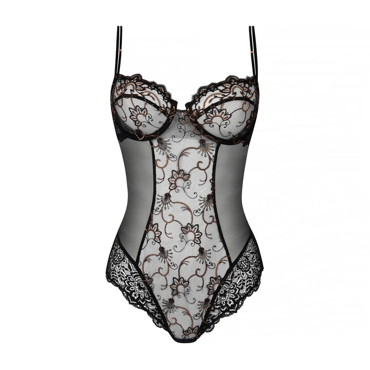 Lise Charmel - Fauve Amour Thong Bodysuit Ambre Panthere