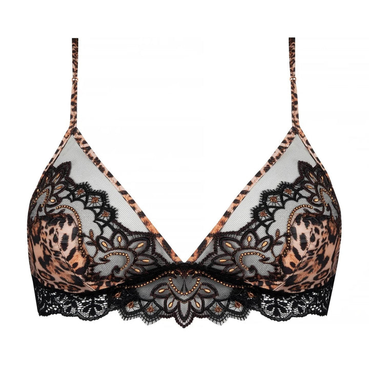 Lise Charmel - Reggiseno a triangolo senza ferretto Fauve Amour Reggiseno a triangolo Ambre Panthere Lise Charmel