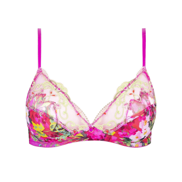 Lise Charmel - Envolee De Fleurs Non-Wired Triangle Bra Envolee Fuchsia Triangle Bra Lise Charmel 