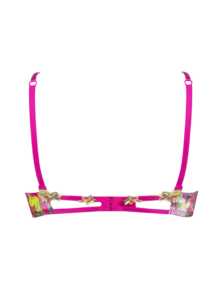 Lise Charmel - Envolee De Fleurs Non-Wired Triangle Bra Envolee Fuchsia Triangle Bra Lise Charmel 