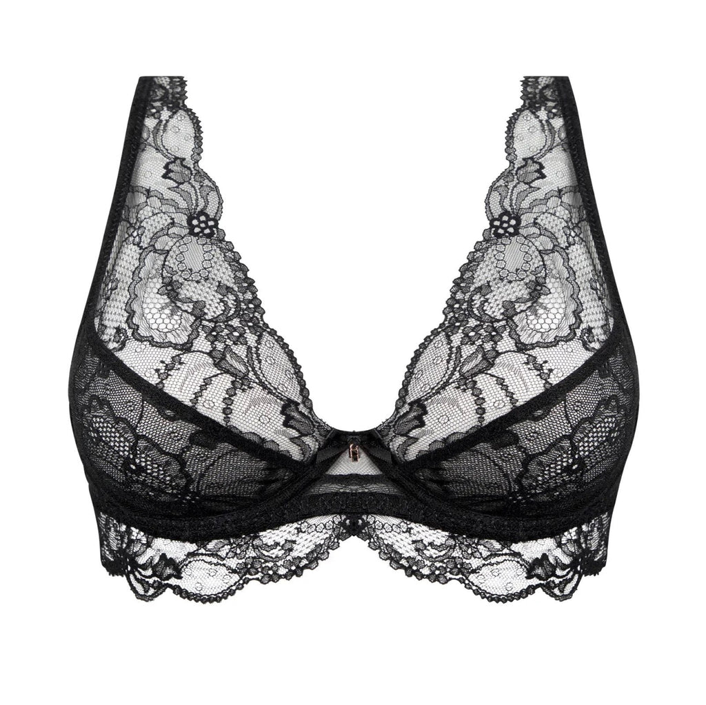 Soutien-gorge Push-up Luxueux Lise Charmel Noir - Taille 100B (US 38B) - Neuf Sans étiquettes