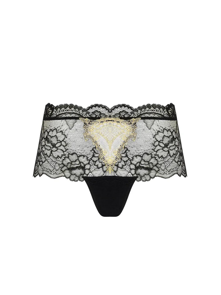 Lise Charmel - Sublime En Or Boyshort Noir Eclat