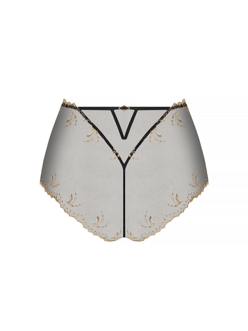 Lise Charmel - Eblouissante Icone High Waist Shorty Or Nuit