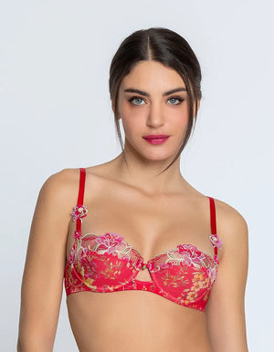 Lise Charmel - Foret Rubis Half Cup Bra Santal Rouge