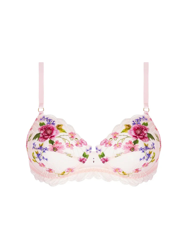 Soutien-gorge Lise Charmel Epure Armature 90C – Blanc, Modèle Fleurs En Musique PCP3020, Neuf