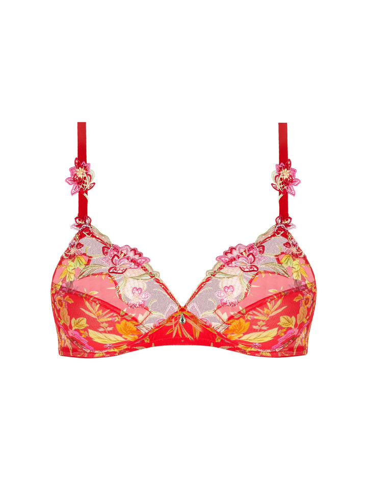 Lise Charmel - Foret Rubis Wireless Triangle Bra Santal Rouge