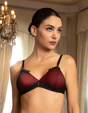 Lise Charmel - Bellissime Inconnue Wireless Triangle Bra Ombre Rouge