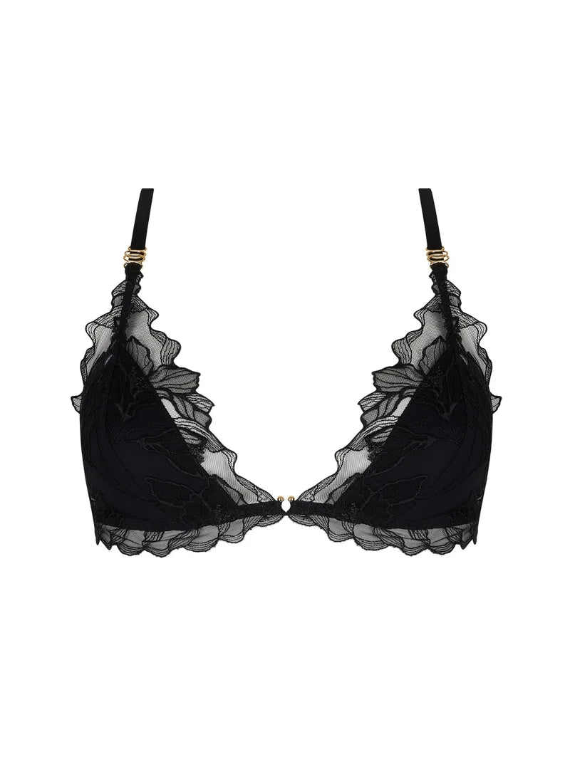 Lise Charmel - Desir Et Volupte Non-Wired Triangle With Front Opening Noir