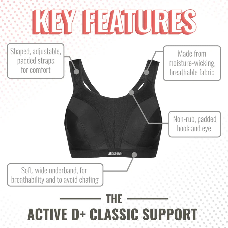Shock Absorber - D+ Max Support Sports Bra Black