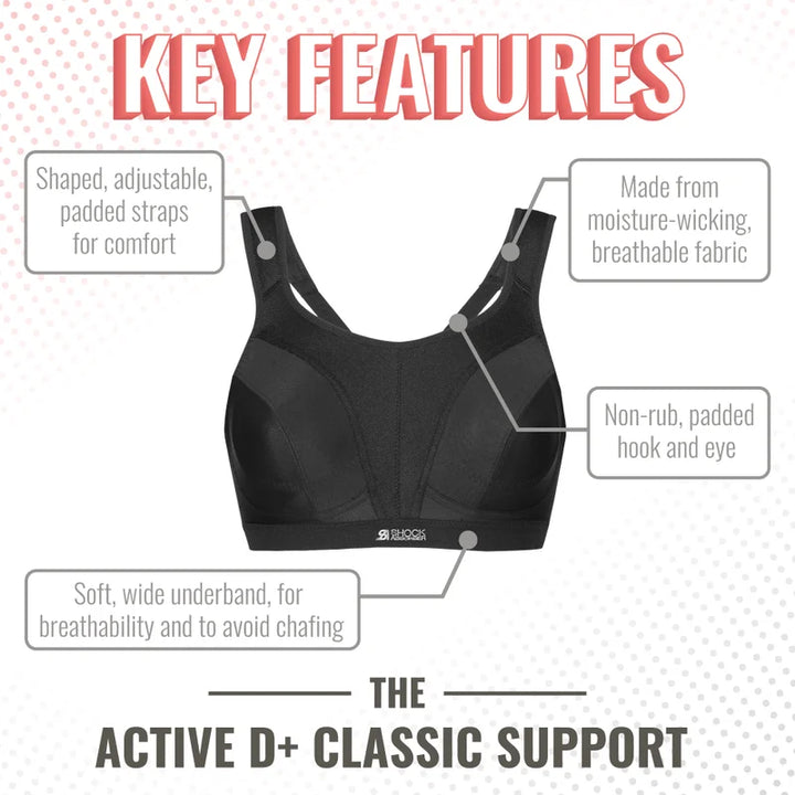 Shock Absorber - D+ Max Support Sports Bra Black