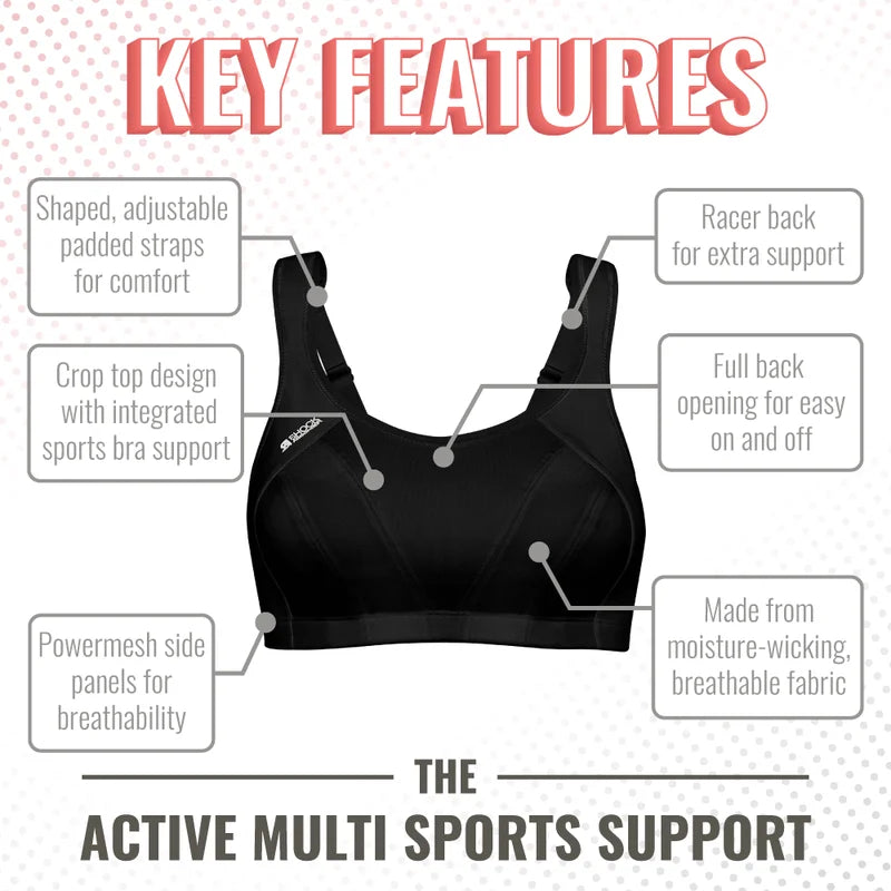 Shock Absorber - Multi Sports Support Bra Black