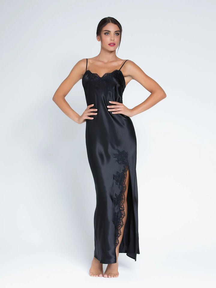 Lise Charmel - Splendeur Soie Long Nighty Noir