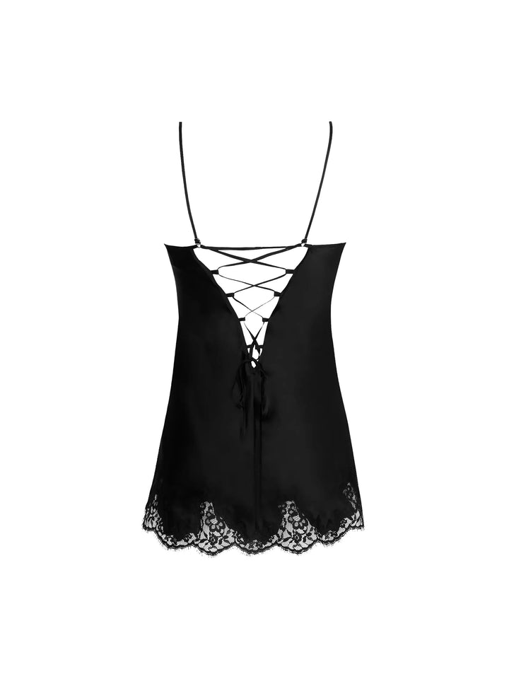 莉斯·查梅尔 (Lise Charmel) - Splendeur Soie Babydoll Noir Nighty Lise Charmel