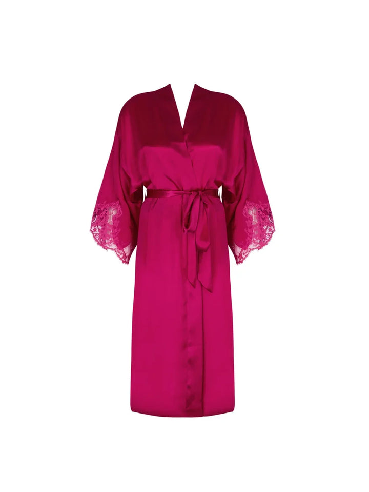 Lise Charmel - Splendeur Soie Mid-Length Negligee Gown Splendeur Carmin