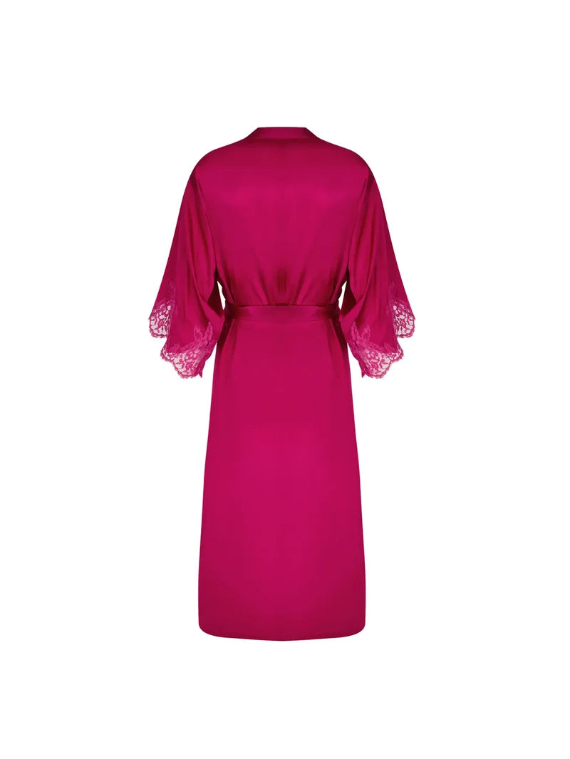 Lise Charmel - Splendeur Soie Mid-Length Negligee Gown Splendeur Carmin