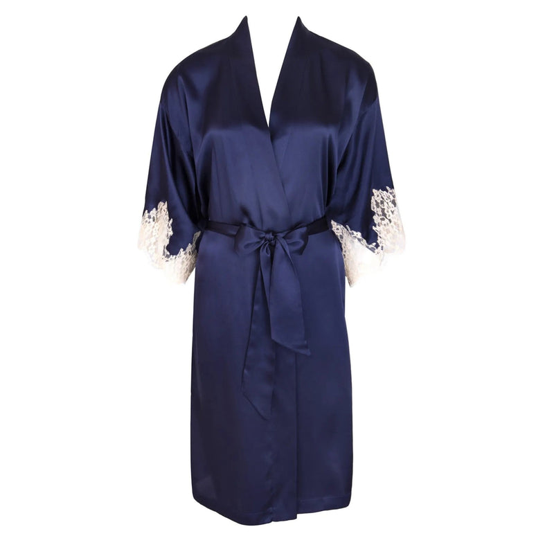 Lise Charmel - Splendeur Soie Mid-Length Negligee Gown Marine