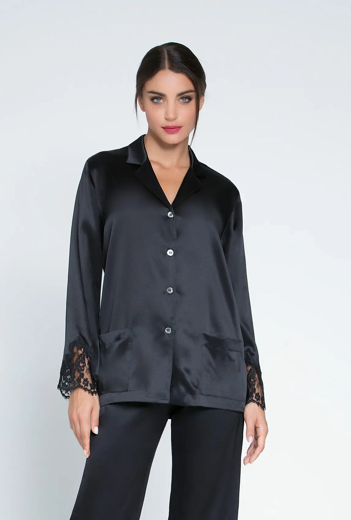 Lise Charmel - Splendeur Soie Pyjama Jacket Noir
