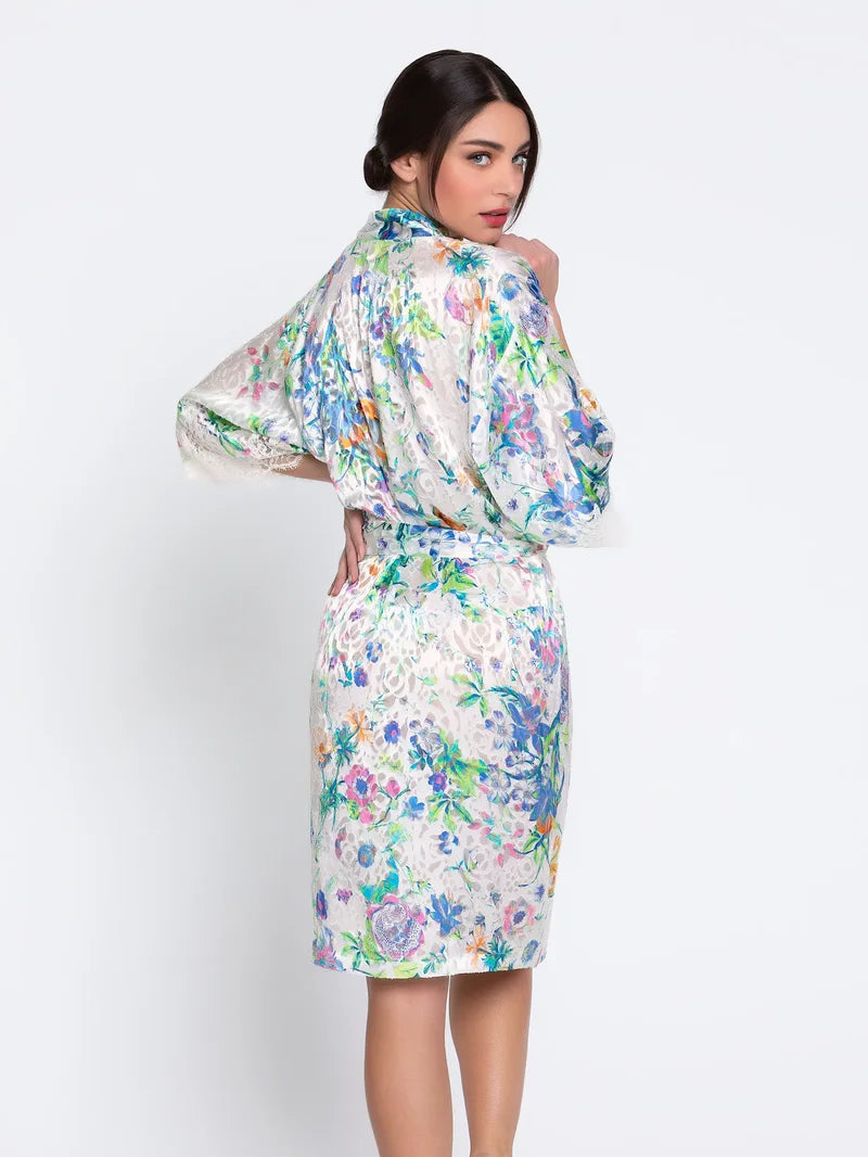 Lise Charmel - Baisers Legers Mid-Length Negligee Gown Bleus Legers